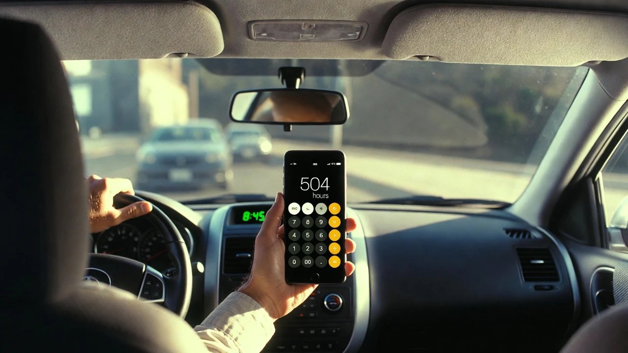 Cálculo de tempo perdido no trânsito